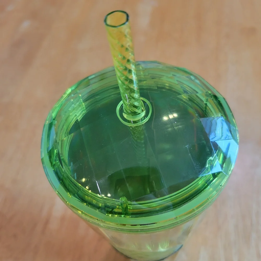 NWT Starbucks lime green kaleidoscope dome lid venti tumbler